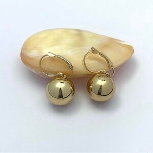 Gold Ball Dangle Drop Earrings for Women